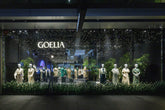 the night view of GOELIA Sydney flagship store with the starry night